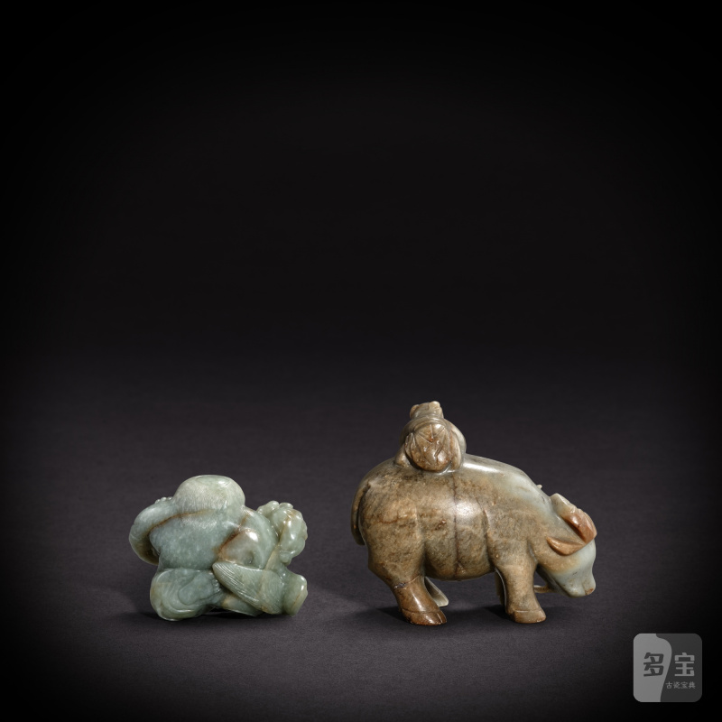 Two jade carvings, Qing dynasty | 清 玉雕兩件 - 图2
